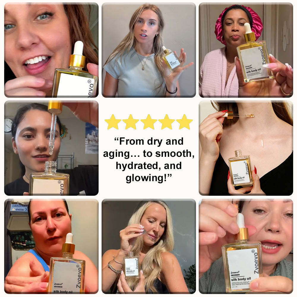✅𝐙𝐯𝐨𝐞𝐯𝐨® 𝐒𝐢𝐥𝐤 𝐁𝐨𝐝𝐲 𝐎𝐢𝐥🔥𝐌𝐇𝐑𝐀-𝐀𝐏𝐏𝐑𝐎𝐕𝐄𝐃 – Firms, Lifts & Smooths the Skin, Reduces Wrinkles, and Restores Youthful Elasticity